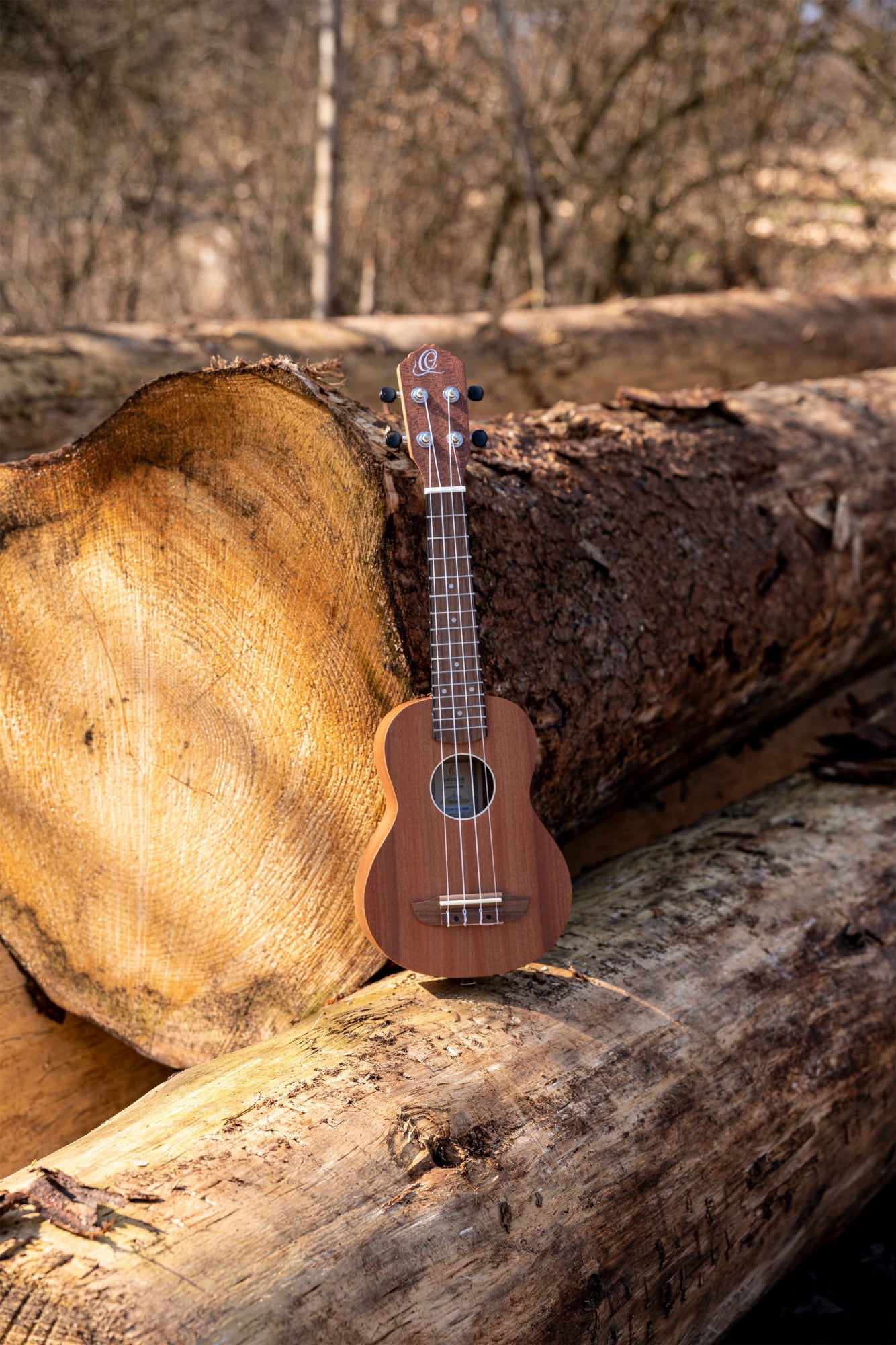 ORTEGA Timber Series Soprano Ukulele 4 String - Sapele Natural + Bag