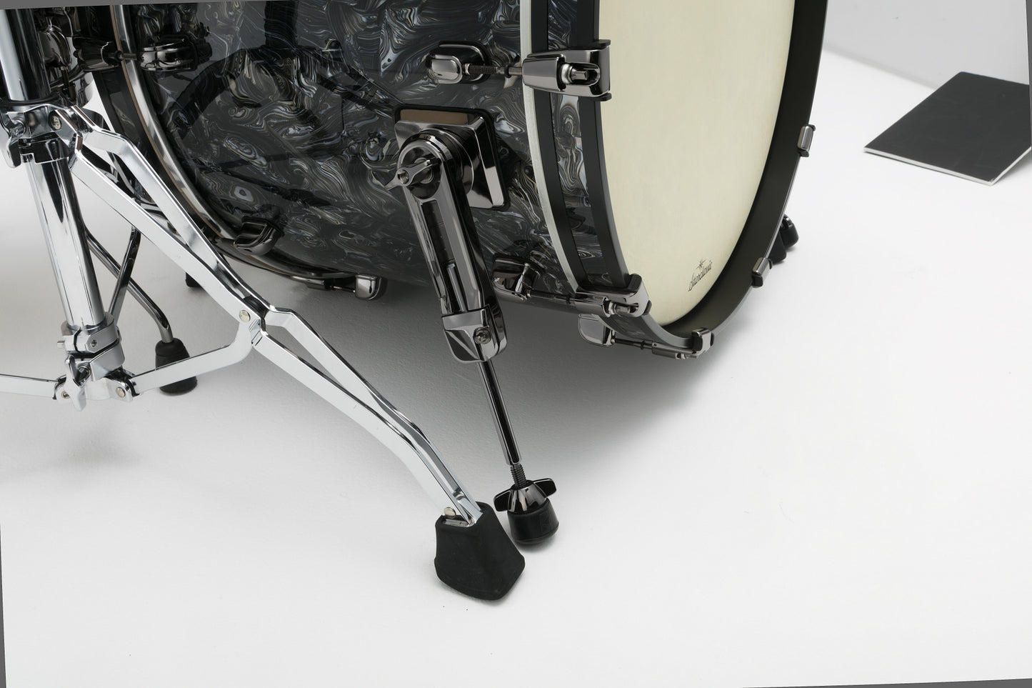 TAMA Starclassic Maple Duracover Wrap Shell Kit 4 pcs - Charcoal Swirl/Black Nickel HW