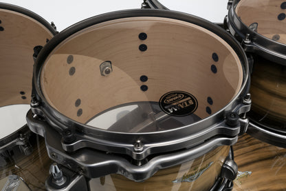 TAMA Starclassic Maple Exotic Shell Kit 4 teilig - Natural Pacific Walnut Burst/Smoked Black Nickel HW