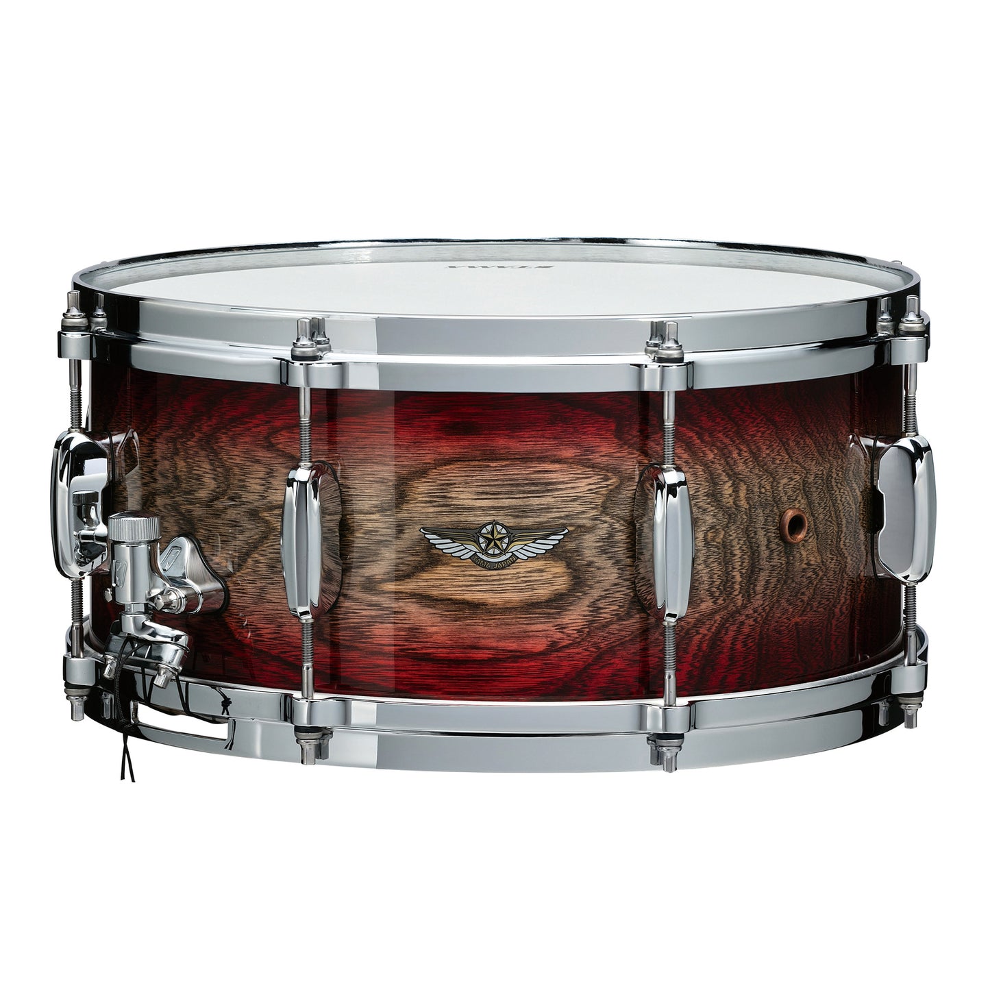 TAMA STAR Walnut Snaredrum 13" x 6" - Garnet Japanese Sen Burst/Chrom HW