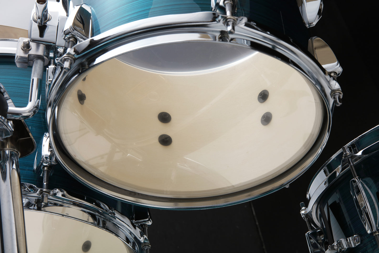 TAMA Imperialstar Drum Set 5 pcs - Hairline Blue/Chrome HW + MEINL Cymbals HCS Cymbal Kit/Stage Master Double-Braced Hardware Kit