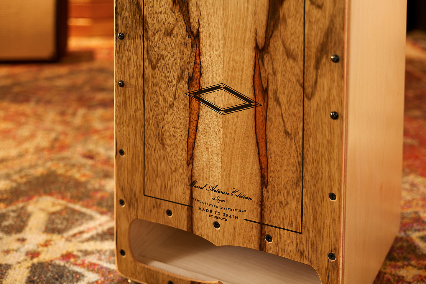 MEINL Percussion Artisan Edition Series String Cajon Cantina Line - Limba