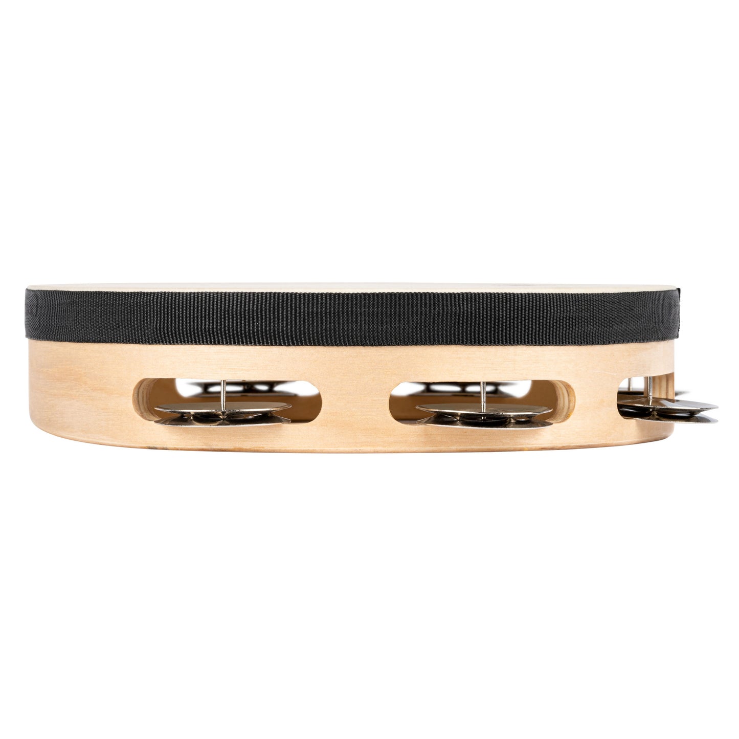 NINO Percussion Tamburin mit Kunststofffell - 8” einreihig