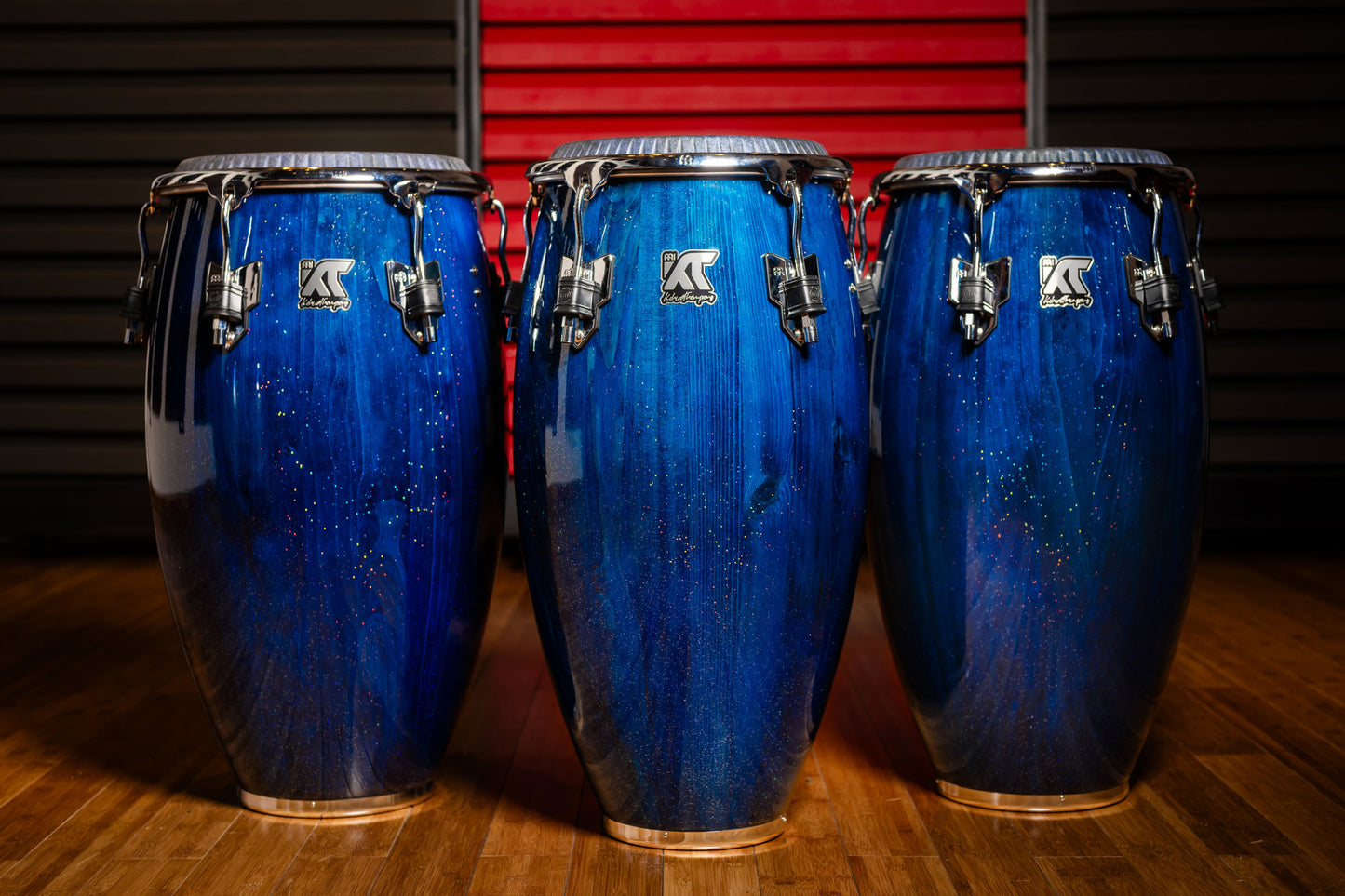 MEINL Percussion Artist Series William Kachiro Quinto 11"/REMO® Black Calfskin Skyndeep Heads - Blue Wave