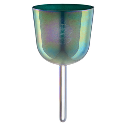 Meinl Sonic Energy 4.25" Essence Solfeggio Crystal Singing Bowl Fa 639 Hz, Indigoblau