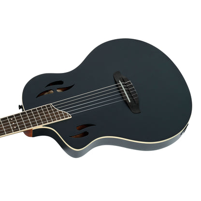 ORTEGA TourPlayer DeLuxe Nylon String Guitar 6-String Lefty - Spruce Black + Gig Bag