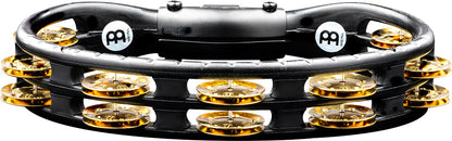 MEINL Percussion Traditional Mountable ABS Series Molded ABS Tambourine - Black/Solid Brass Jingles