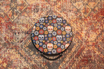 MEINL Percussion Jumbo Djembe 12" - Day Of The Dead/Designer Head