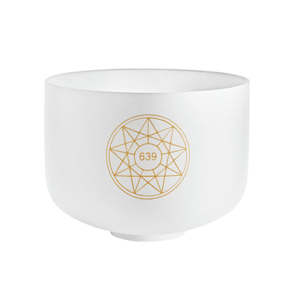 MEINL Sonic Energy Solfeggio Crystal Singing Bowl 10" - D#4/Fa/639 Hz