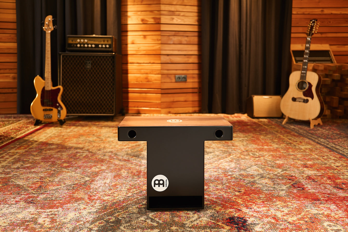 MEINL Percussion Pickup Turbo Slaptop Cajon - Walnut