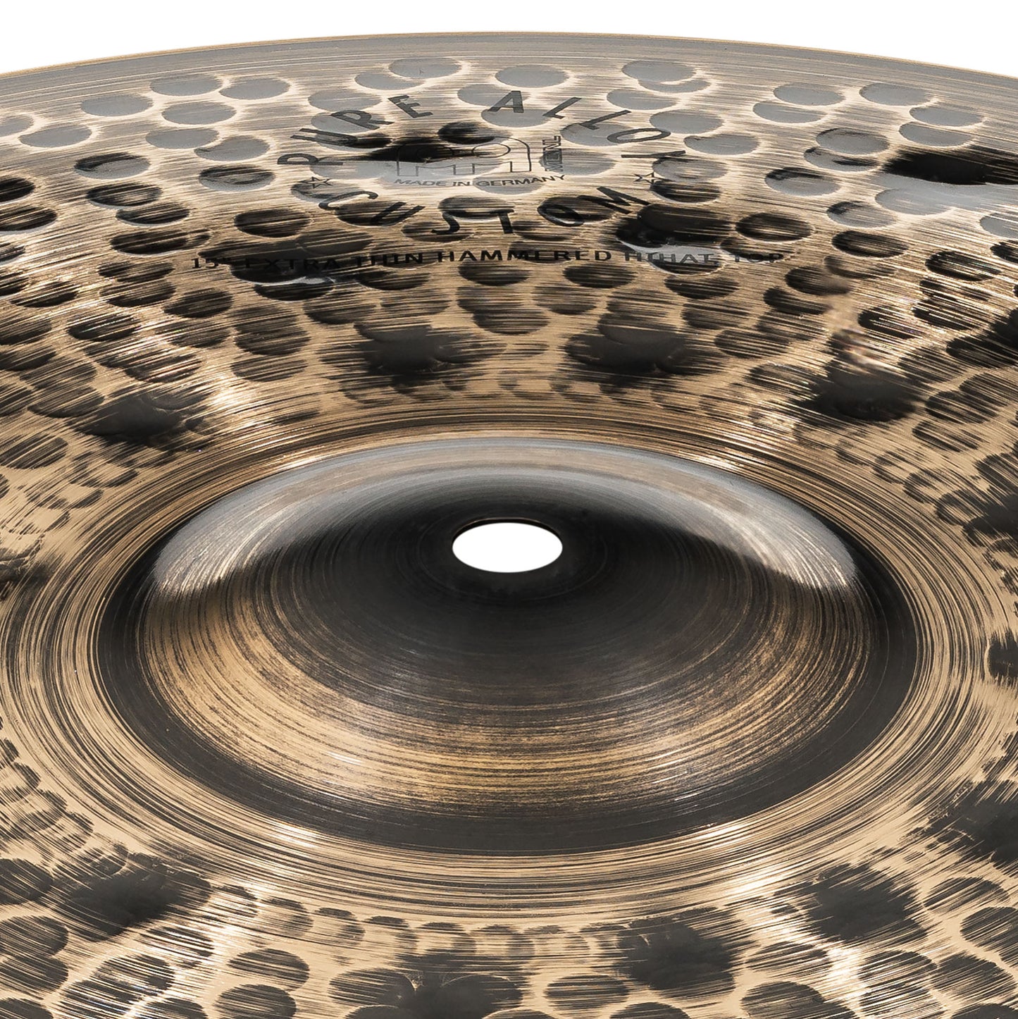 MEINL Cymbals Pure Alloy Custom Extra Thin Hammered Hihat - 15"