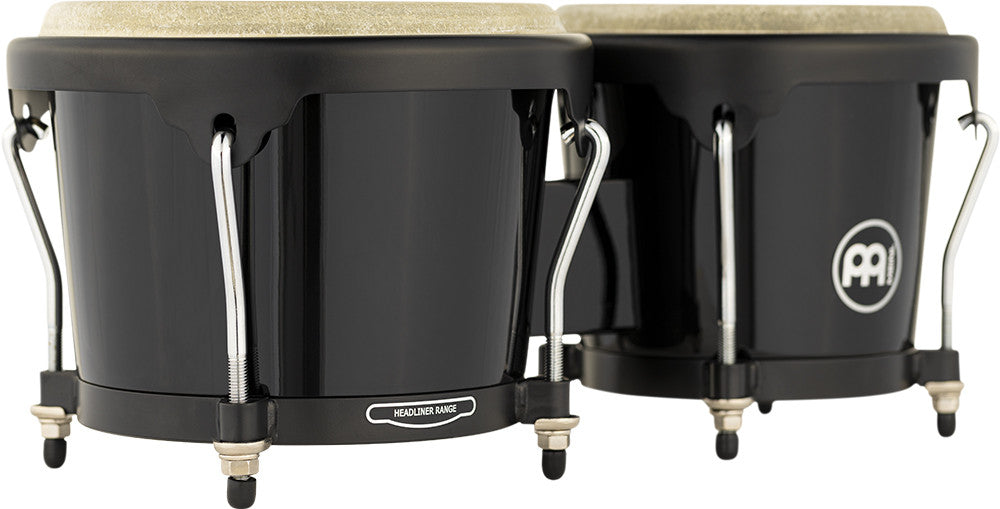 MEINL Percussion Headliner® Series Fiberglass Bongo 6 3/4" Macho & 8" Hembra - schwarz