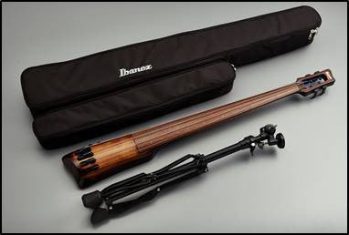 IBANEZ Bass Workshop Upright Bass 4-String - Mahagony Oil Burst + Gig Bag & Roadpro Stand
