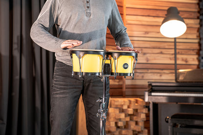 MEINL Percussion Journey Series Bongo 6 1/2" Macho & 7 1/2" Hembra - Illuminating Yellow