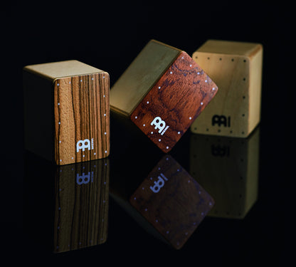 MEINL Percussion Mini Cajon Shaker Set - Bubinga/Natural/Zebrano