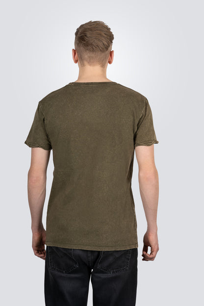 ORTEGA Americana Guitar T-Shirt - Vintage Washed Green/M