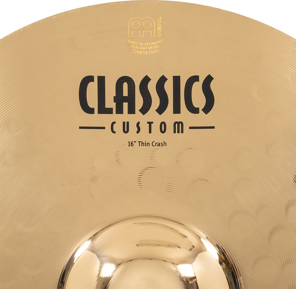MEINL Cymbals Classics Custom Brilliant Thin Crash - 16"