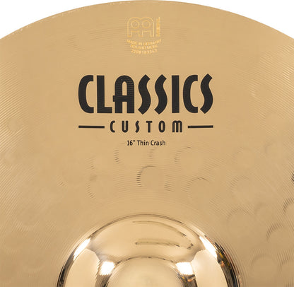 MEINL Cymbals Classics Custom Brilliant Thin Crash - 16"
