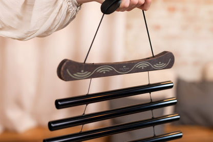 Meinl Sonic Energy Meditation Flow Chime 38"/95 cm - 432 Hz/10 Töne/E Moll - Schwarz