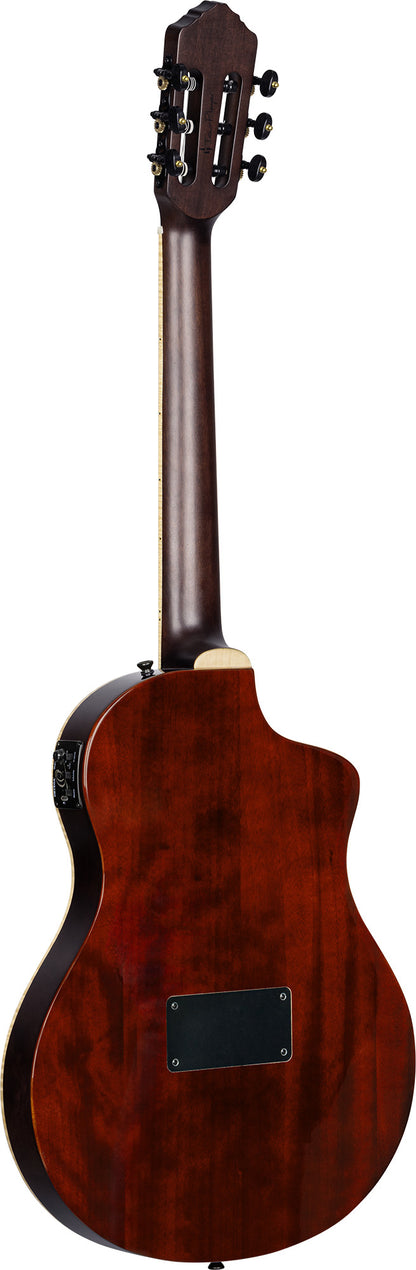 ORTEGA TourPlayer DeLuxe Nylon String Guitar 6-String Lefty - Acacia Burst + Gig Bag