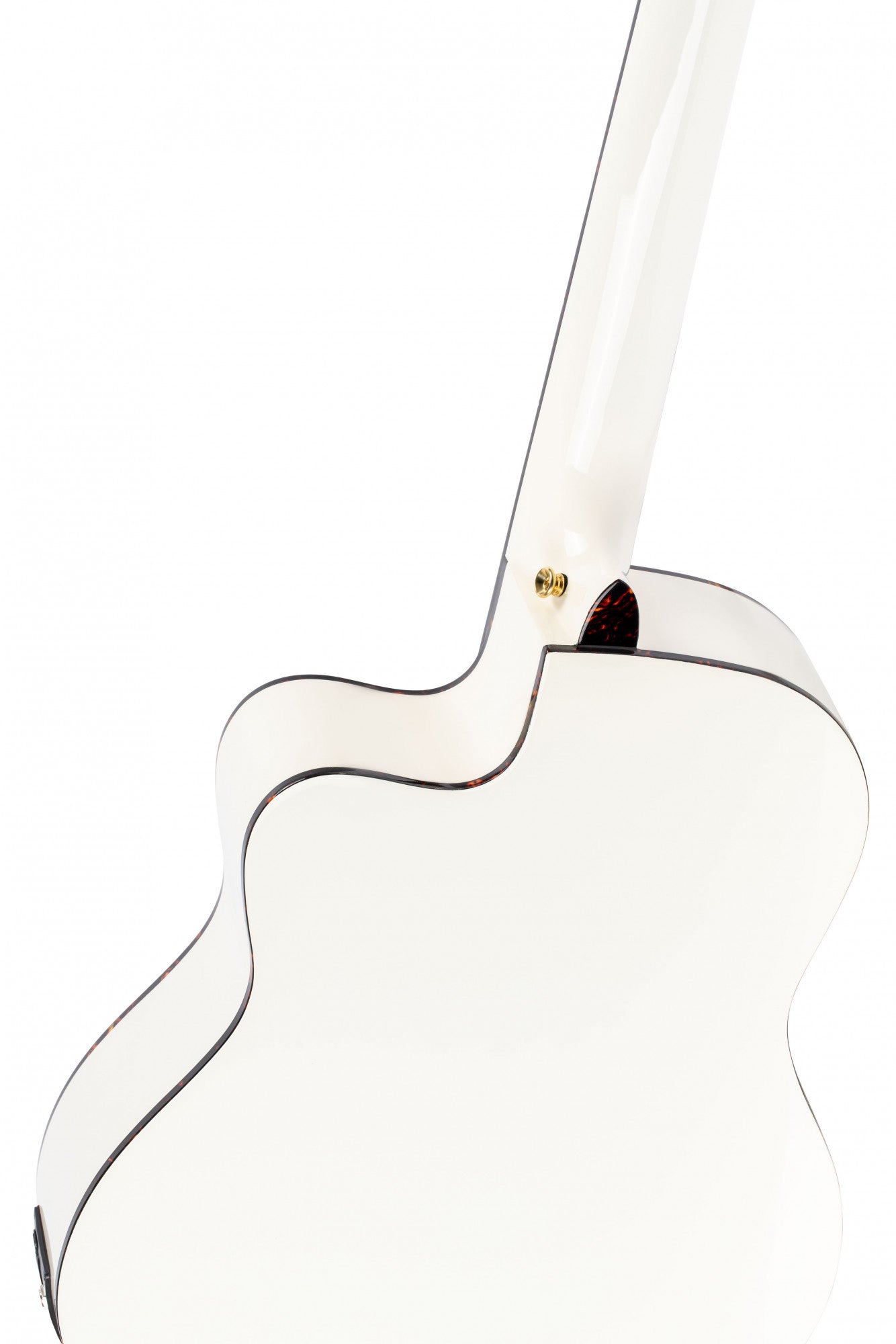ORTEGA Family Series Pro Classical Guitar 4/4 Thinline Body Slim Neck - White + Bag