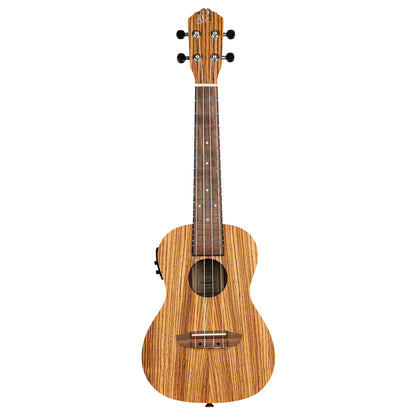 ORTEGA Timber Series Concert Preamp Ukulele 4 String - Zebrawood Natural + Bag