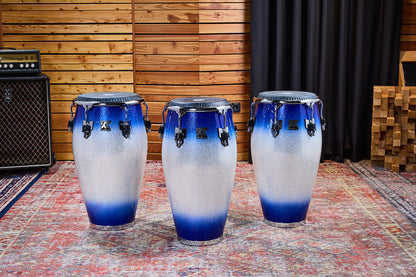 MEINL Percussion Artist Series William Kachiro Quinto 11"/REMO® Black Calfskin Skyndeep Heads - Electric Sky