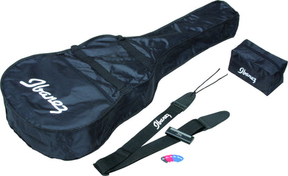 IBANEZ Jampack Acoustic Guitar Set 6-String Lefty - Natural + Gig Bag, Strap, Tuner & Picks