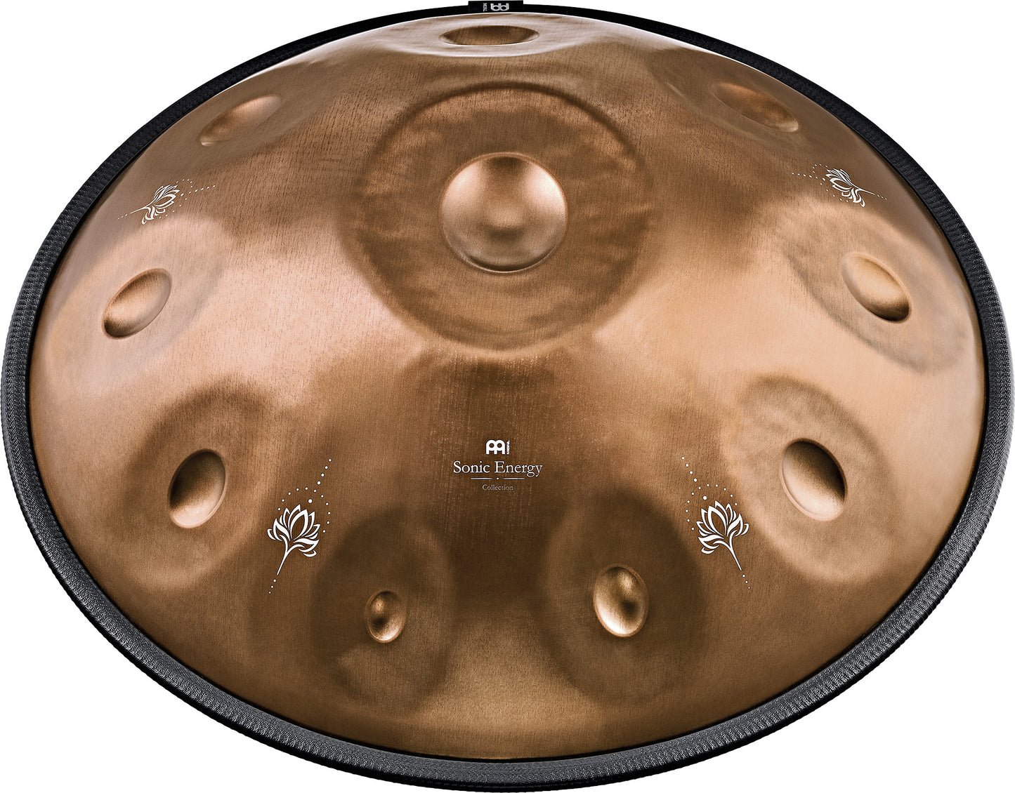 MEINL Sonic Energy Sensory Handpan, Stainless Steel, E La Sirena, 10 Notes, 432 Hz, Vintage copper, Engraved design