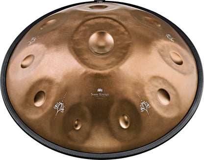 MEINL Sonic Energy Sensory Handpan, Stainless Steel, E La Sirena, 10 Notes, 432 Hz, Vintage copper, Engraved design