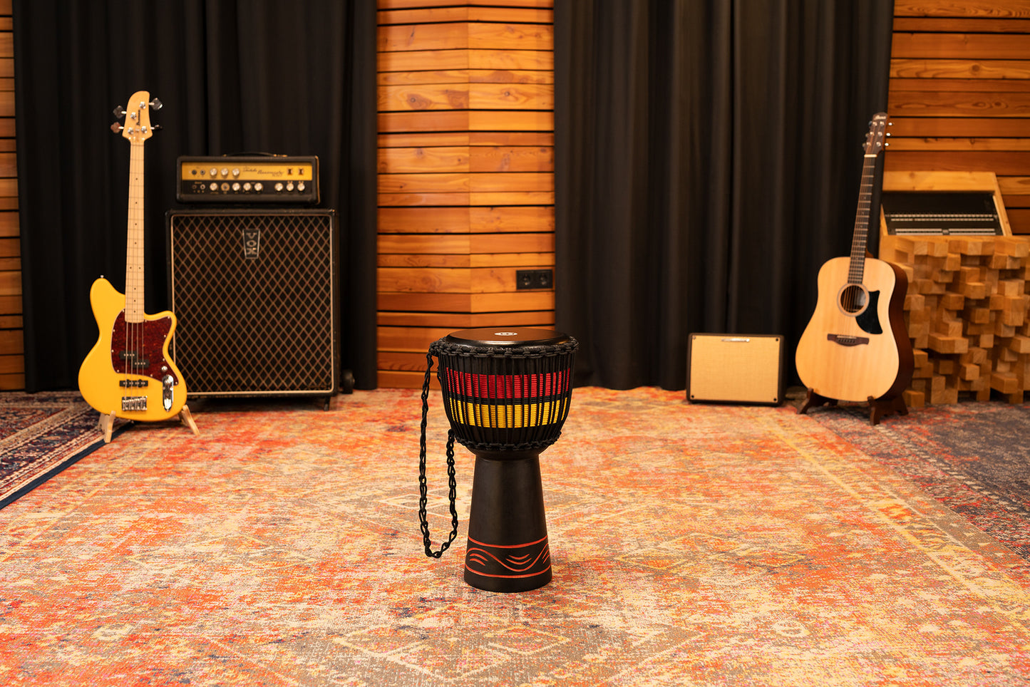 MEINL Percussion Original African Style Rope Tuned Wood Djembe - 10"