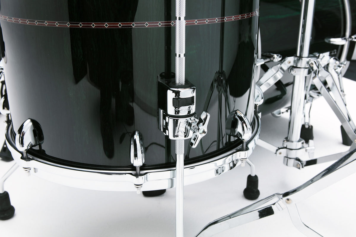 TAMA STAR Bubinga Shell Kit 4 pcs - Dark Green Cordia/Chrome HW