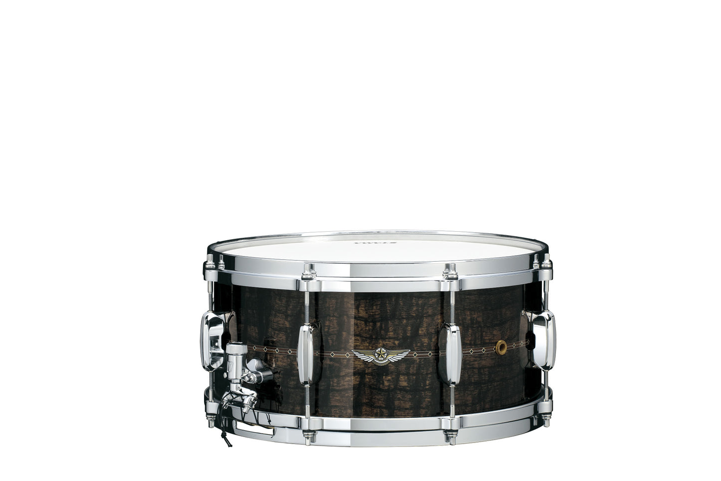 TAMA STAR Maple Snare Drum 13" x 6" - Gloss Natural Curly Maple/Chrome HW - Outside Inlay