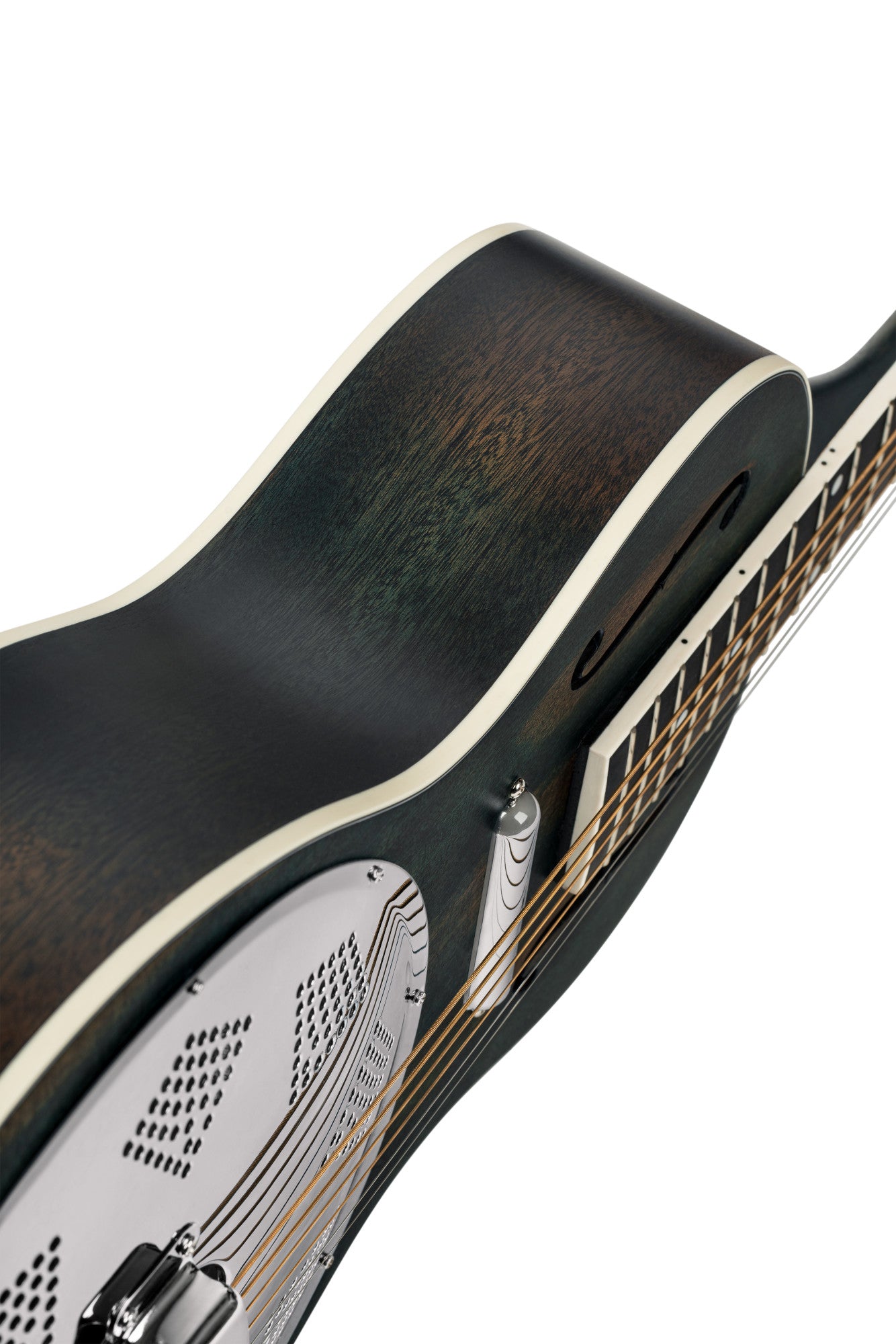 ORTEGA Americana Series Resonatorgitarre 6 String - Distressed Denim Matte / Chrom HW