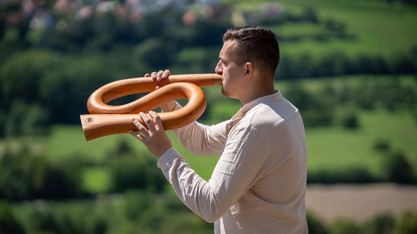 Meinl Sonic Energy S-shaped Pro Didgeridoo - D Stimmung - Natur