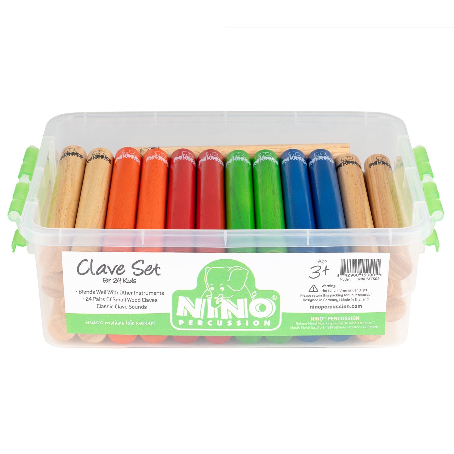 NINO Percussion Claves Box Set