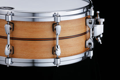 TAMA Starphonic Spruce Snaredrum 14" x 6" - Satin Natural Spruce/Chrom HW