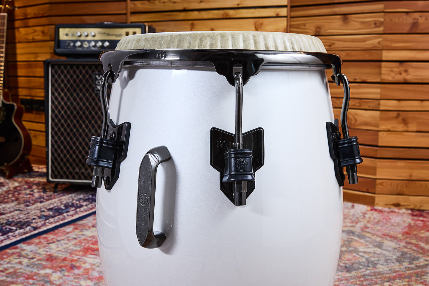 MEINL Percussion Artist Series Roberto Serrano Tumba 12 1/2" /REMO® Fiberskyn Heads - Pearl White