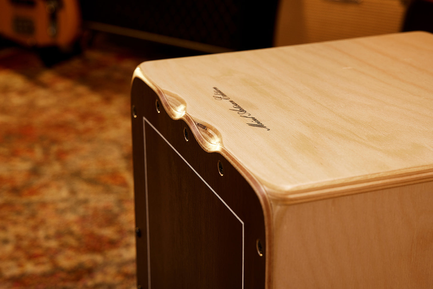 MEINL Percussion Artisan Edition Series String Cajon Tango Line - Brown Eucalyptus