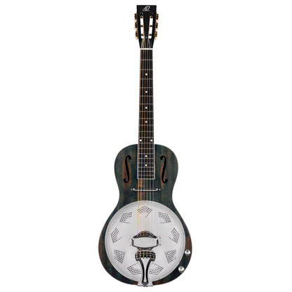 ORTEGA Americana Series Resonatorgitarre 6 String - Distressed Denim Matte / Chrom HW