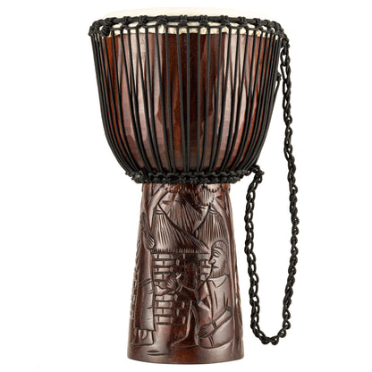 MEINL Percussion Professional African Style Djembe 12" - Village Carving
