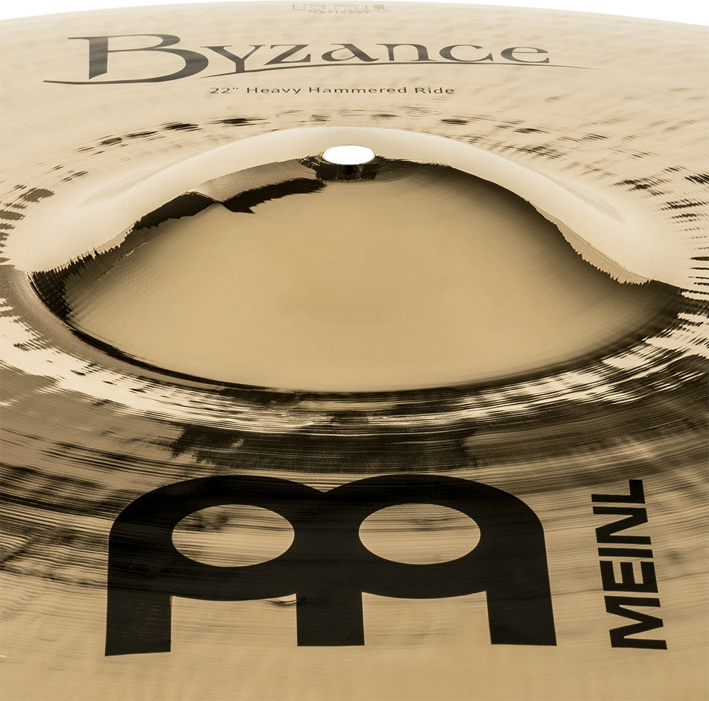MEINL Cymbals Byzance Brilliant Heavy Hammered Ride - 22"