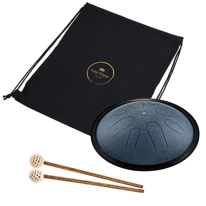 MEINL Sonic Energy 10" Compact Steel Tongue Drum, C Moll, 8 Töne, 432 Hz, Marineblau