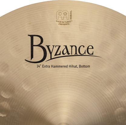 MEINL Cymbals Byzance Traditional Extra Hammered Hihat - 14"