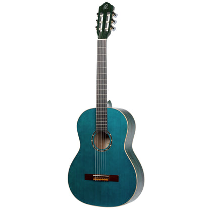 ORTEGA Family Series 4/4 Slim Neck Konzertgitarre 6 String - Ocean Blue + Bag
