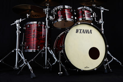 TAMA Starclassic Maple Duracover Wrap Shell Kit 4 teilig - Red Oyster/Black Nickel HW