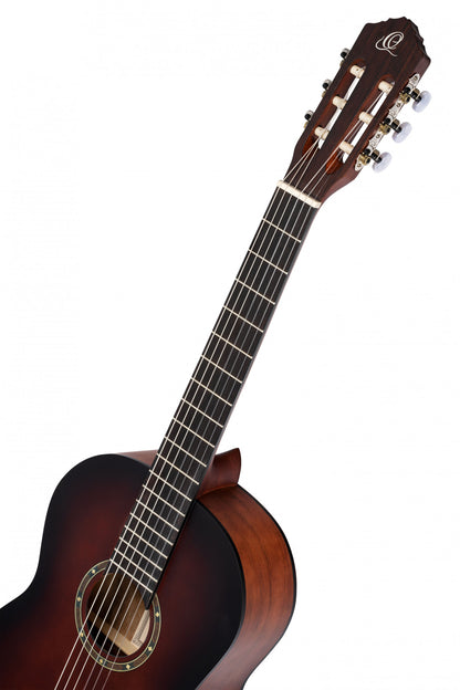 ORTEGA Student Series Pro 4/4 Konzertgitarre 6 String - Massive Fichte / Catalpa Bourbon Fade