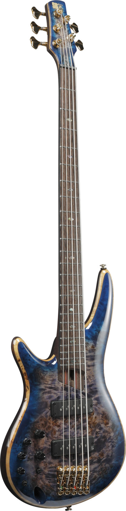 IBANEZ Premium SR Electric Bass 5-String Lefty - Cerulean Blue Burst + Gig Bag
