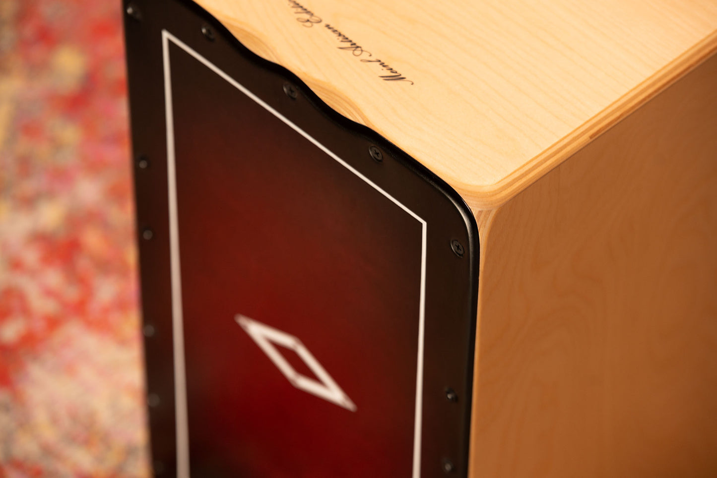 MEINL Percussion Artisan Edition Series String Cajon Tango Line - Red Fade