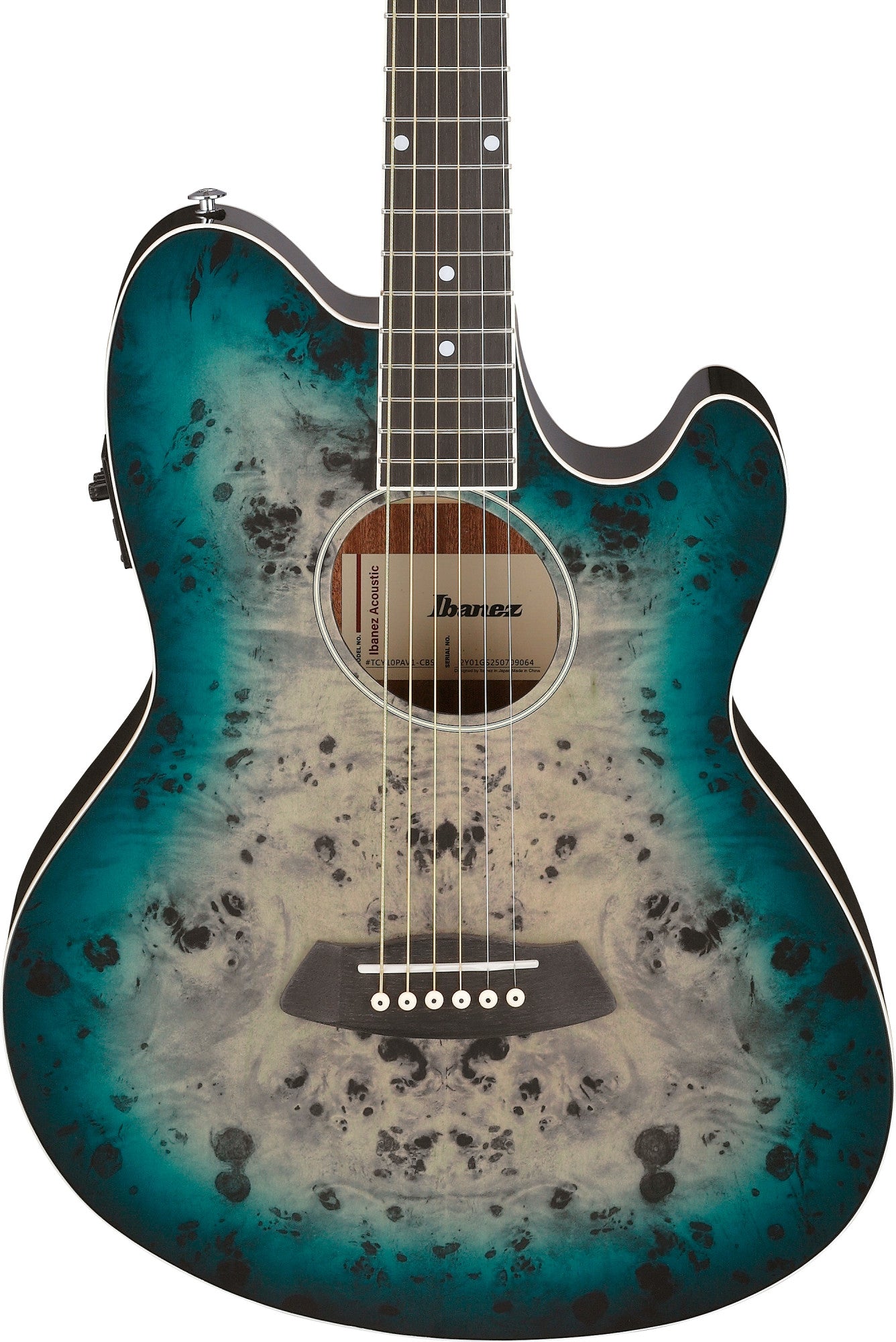 IBANEZ Talman Acoustic Guitar 6-String - Cosmic Blue Starburst High Gloss